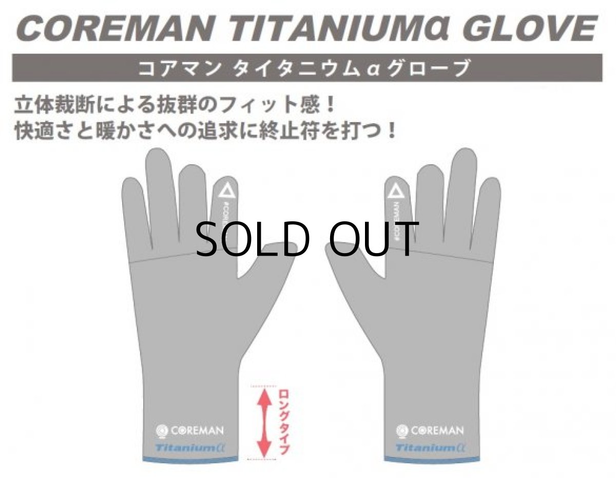 画像1: コアマン タイタニュームαグローブ：＃002 グレー/L■ネコポス対象外■ (1)