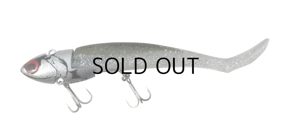 画像2: コアマン VJ-22 バイブレーションジグヘッド:#041 シルバーヘッド/シャローベイト(クリアシルバー/ディープグリーン)【ネコポス配送可】 (2)