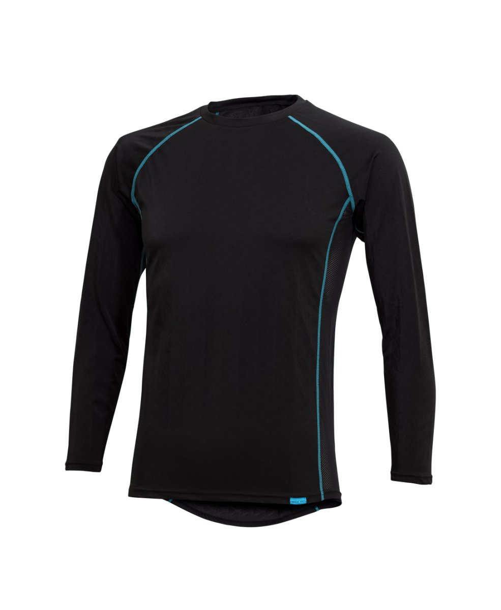 画像2: リベルタ フリーズテック 冷却インナーシャツ長袖インナーシャツ(丸首):ブラックXLサイズ■ネコポス対象外■ (2)