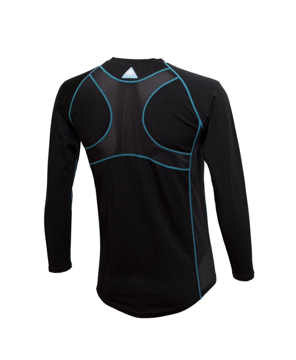 画像4: リベルタ フリーズテック 冷却インナーシャツ長袖インナーシャツ(丸首):ブラックXLサイズ■ネコポス対象外■ (4)