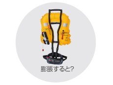 画像3: ブルーストーム 膨脹式ライフジャケット（水感知機能付き）BSJ-4320RS：ブラック ■ネコポス対象外■ (3)
