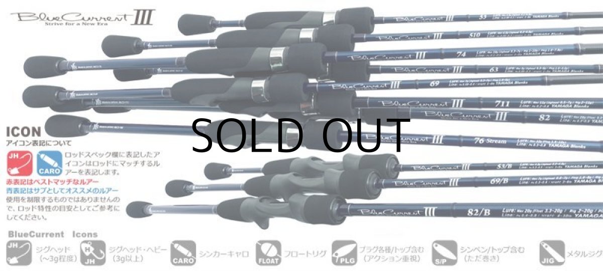 画像2: [ロッド]ヤマガブランクス ブルーカレントIII BlueCurrentIII 69/B■ネコポス対象外■ (2)