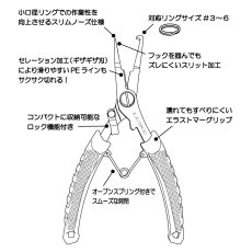 画像3: がまかつ スプリットリングプライヤー15cm LE-119■ネコポス対象外■ (3)