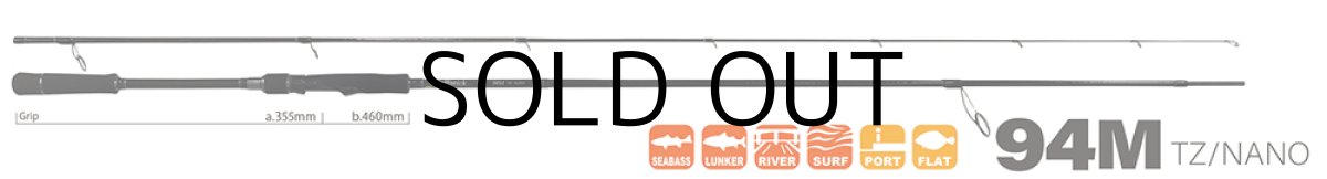 画像2: [ロッド]ヤマガブランクス バリスティック Ballistick 94M TZ/NANO■ネコポス対象外■ (2)