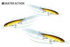 画像3: deps デプス HUGEペンシル SKATER（サウンド）：＃11オーロラストライプ■ネコポス対象外■ (3)
