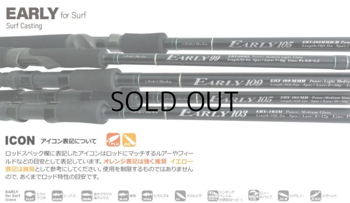 画像2: [ロッド]ヤマガブランクス アーリー 109MMH forサーフ■ネコポス対象外■ (2)