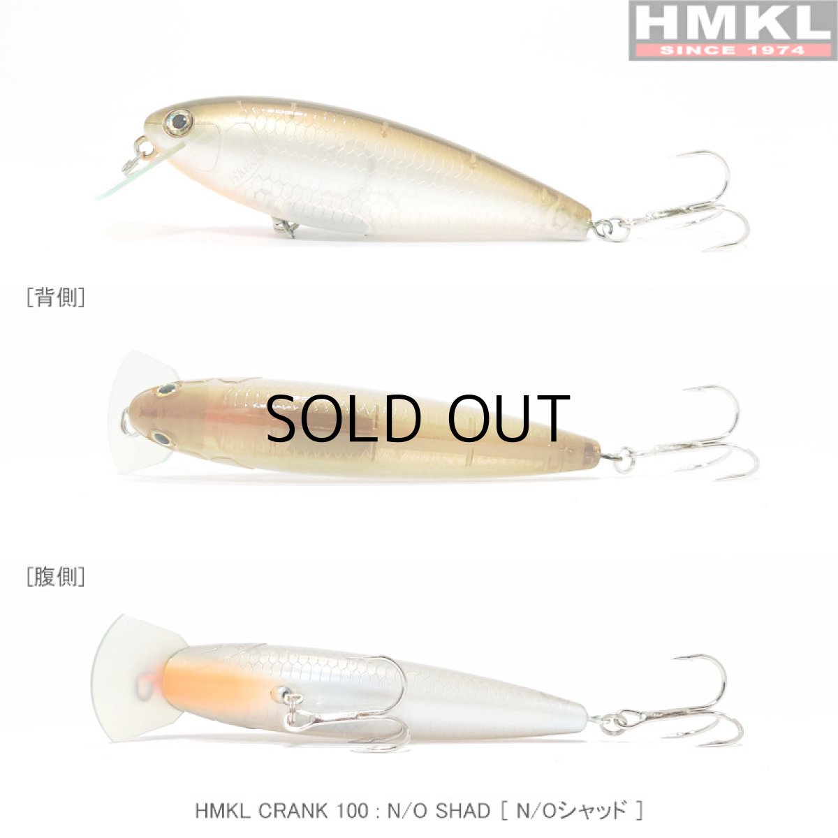画像2: HMKL クランク100：N/Oシャッド■ネコポス対象外■ (2)