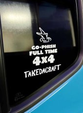 画像4: Go-Phish ゴーフィッシュ 4WDステッカー：BK【ネコポス配送可】 (4)