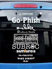 画像2: Go-Phish ゴーフィッシュ 28cm ロゴカッティングステッカー：WH■ネコポス対象外■ (2)