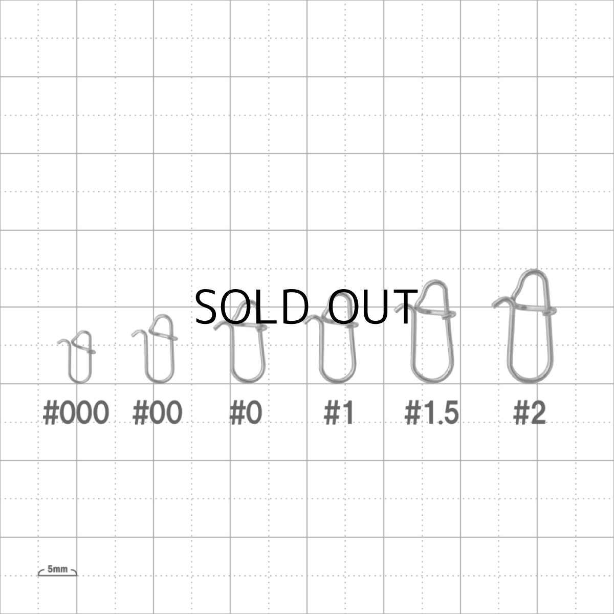 画像4: がまかつ 80721-00-0 Tiスナップワイド：＃00（8個入）【ネコポス配送可】 (4)