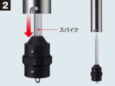 画像4: ゴールデンミーン GMサーフロッドスタンド:ブラック■ネコポス対象外■ (4)