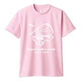 釣り助 オリジナルドライTシャツ：半袖/ライトピンク/Mサイズ■ネコポス対象外■