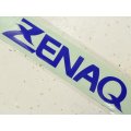 ゼナック ZENAQ 200mm カーデカール：ブルー【ネコポス配送可】