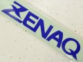 ゼナック ZENAQ 200mm カーデカール：ブルー【ネコポス配送可】