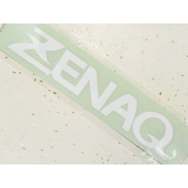 画像1: ゼナック ZENAQ 400mm カーデカール：ホワイト■ネコポス対象外■