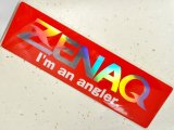 ゼナック ZENAQ ロゴステッカー：レッド/ホロベース【ネコポス配送可】