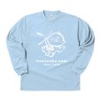 画像1: 釣り助 オリジナルドライTシャツ：長袖/ライトブルー/Mサイズ■ネコポス対象外■ (1)