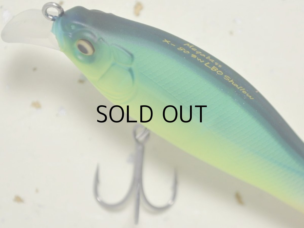 画像2: メガバス X-80SW LBOシャロー：MAT LIME【ネコポス配送可】 (2)