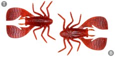 画像2: メガバス フワバグ2.5インチ：SOLID RED【ネコポス配送可】 (2)
