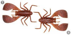 画像2: メガバス フワバグ2.5インチ：EBIMISO RED FLAKE【ネコポス配送可】 (2)