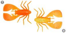 画像2: メガバス フワバグ2.5インチ：ORANGE BACK CHART【ネコポス配送可】 (2)