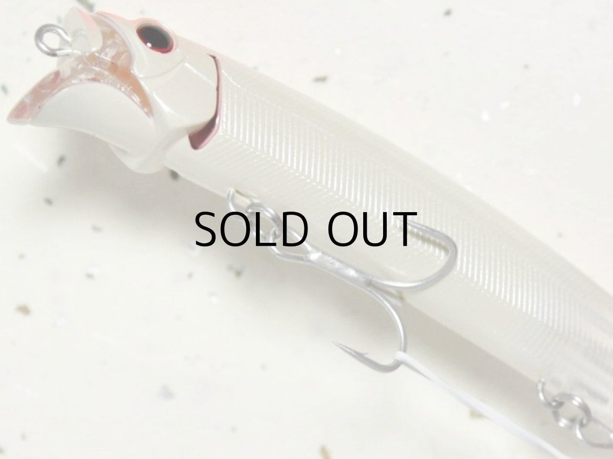 画像3: タックルハウス フィードシャロー128プラス:P-1 パールホワイト/クリアテール■ネコポス対象外■ (3)