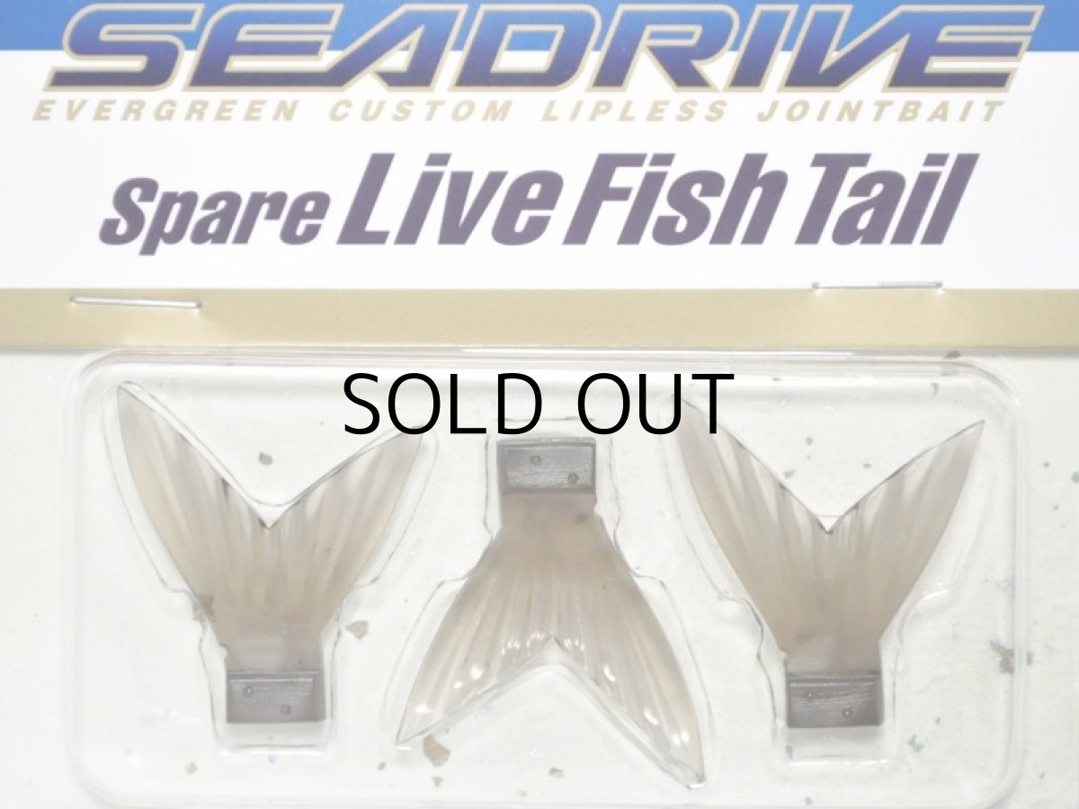 画像1: エバーグリーン シードライブスペアフィッシュテール：スモーク【ネコポス配送可】 (1)