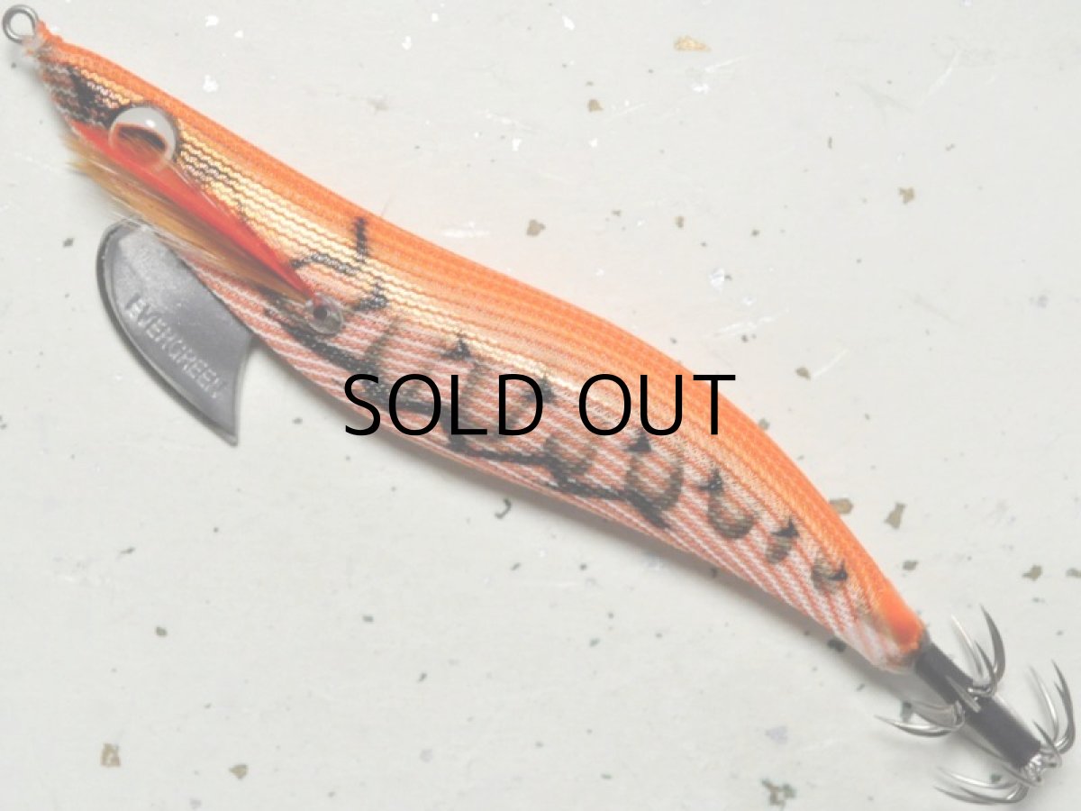 画像1: エバーグリーン エギ番長3.5号：＃0203R オレンジ・エギ・赤【ネコポス配送可】 (1)