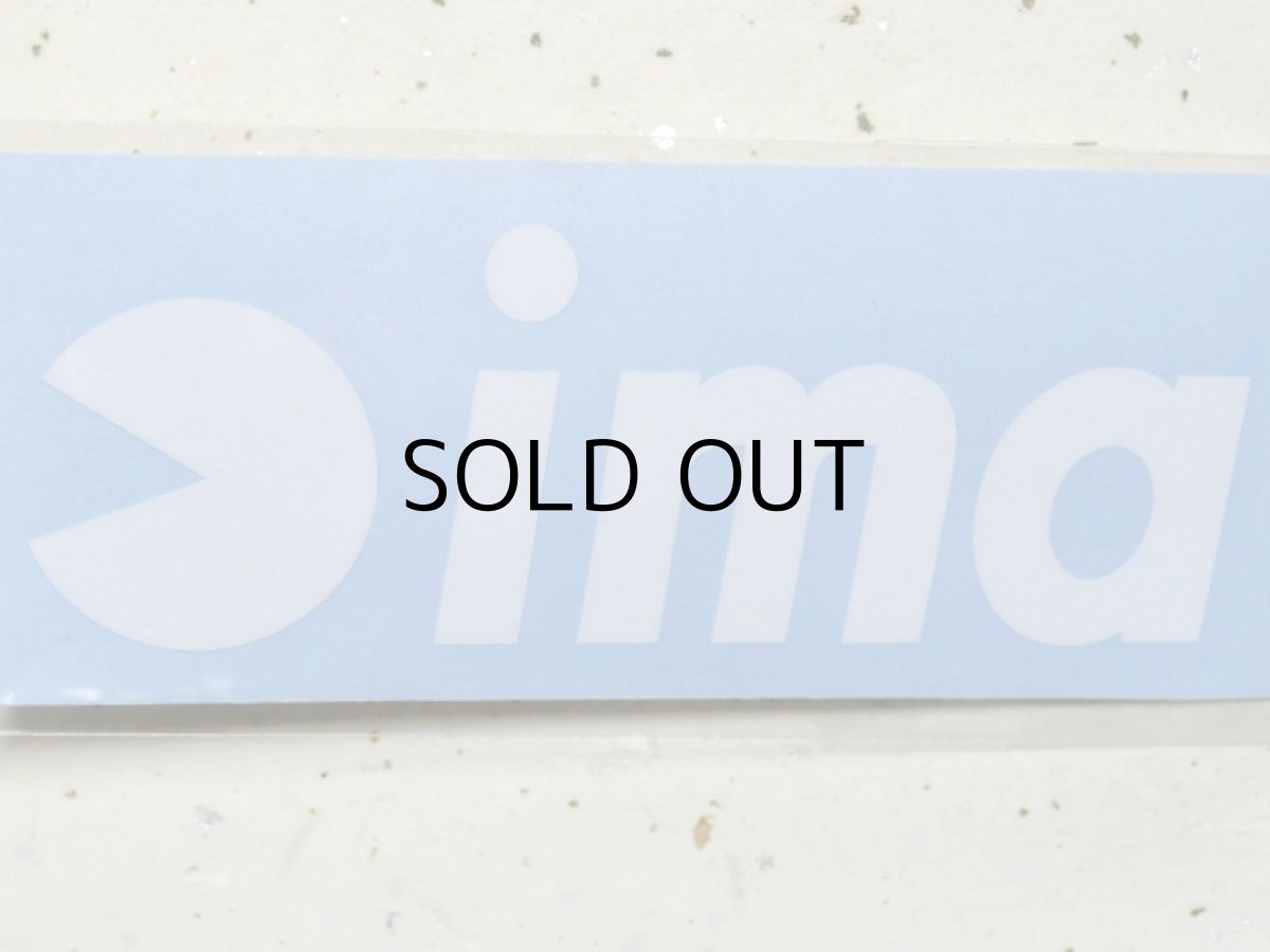 画像1: アイマ imaロゴステッカー：＃0-S003 WHITE W100mm【ネコポス配送可】 (1)