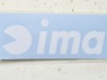 アイマ imaロゴステッカー：＃0-S005 WHITE W200mm【ネコポス配送可】