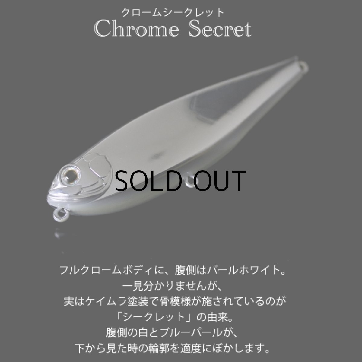 画像2: ジップベイツ アイロニー Type-M：461 クロームシークレット【ネコポス配送可】 (2)