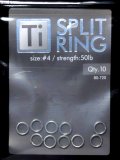 がまかつ 80720-4-0 Tiスプリットリング：＃4（10個入）【ネコポス配送可】