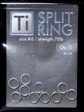 がまかつ 80720-6-0 Tiスプリットリング：＃6（10個入）【ネコポス配送可】