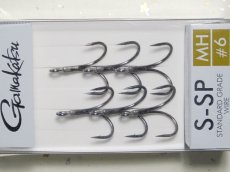 画像1: がまかつ 68959 スタンダードトレブルS-SP MH（HPS）：＃6（6本入り）■ネコポス対象外■ (1)