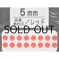 あわび本舗 あわび目玉 5mm：日本あわび/レッド【ネコポス配送可】