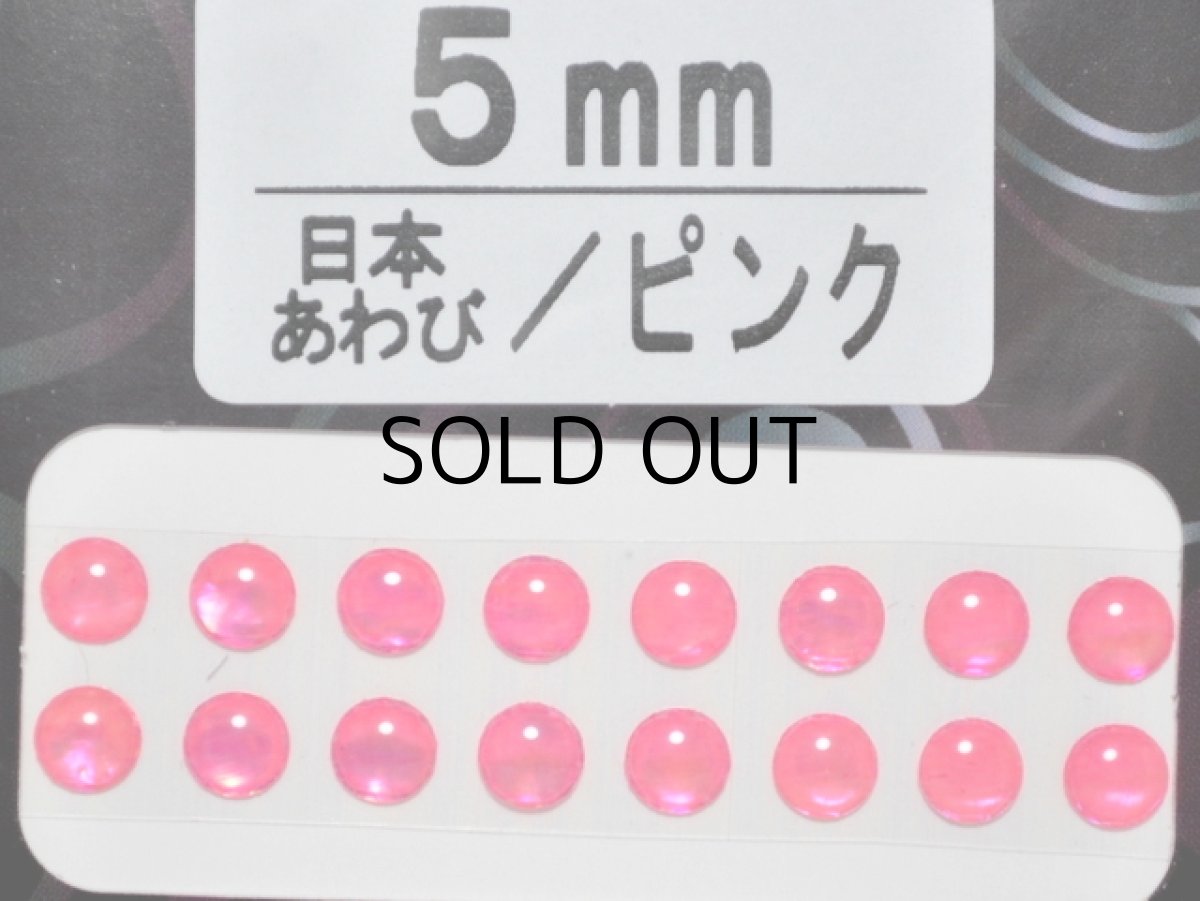 画像1: あわび本舗 あわび目玉 5mm：日本あわび/ピンク【ネコポス配送可】 (1)