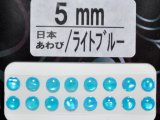 あわび本舗 あわび目玉 5mm：日本あわび/ライトブルー【ネコポス配送可】