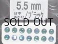 あわび本舗 あわび目玉 5.5mm：日本あわび/ブラック【ネコポス配送可】