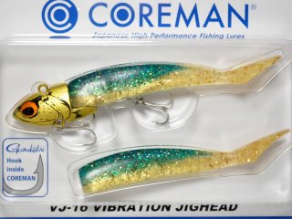 コアマン COREMAN VJ-22 バイブレーションジグヘッド ゴールドヘッド 楽天市場】コアマン VJ-22 バイブレーションジグヘッド #044