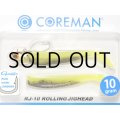 コアマン RJ-10 ローリングジグヘッド：＃063 GH/チャートベイト【ネコポス配送可】