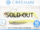 コアマン RJ-10 ローリングジグヘッド：＃063 GH/チャートベイト【ネコポス配送可】