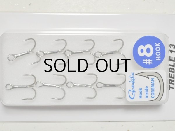 コアマン×がまかつ コアマントレブル13 ＃8（8本入り）【ネコポス配送