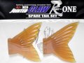 ガンクラフト鮎邪ジョインテッドクロー303 尺-ONE専用スペアテール：＃03 ライトオレンジ【ネコポス配送可】
