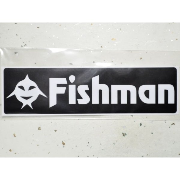 画像1: フィッシュマン Fishman アイコン ステッカー 黒 ST-201602【ネコポス配送可】
