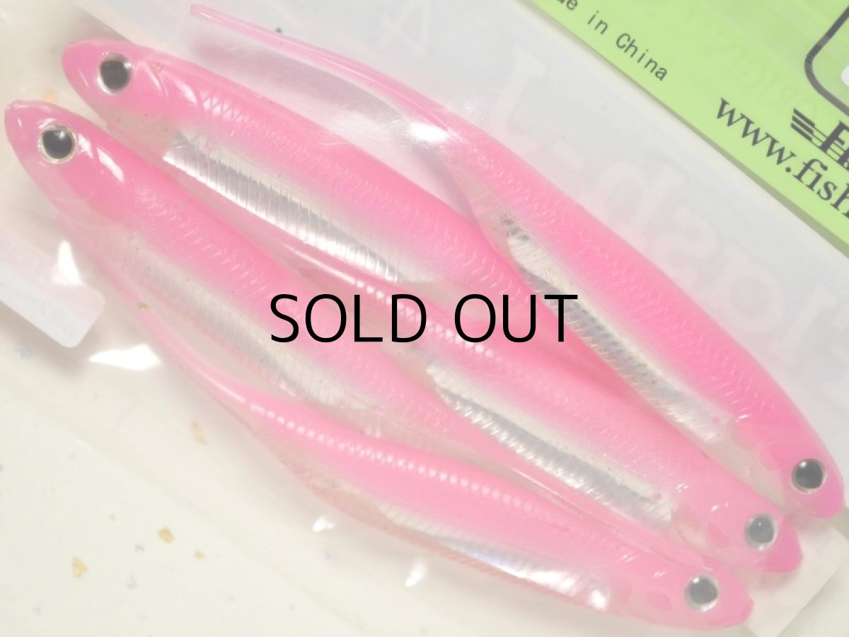 画像2: フィッシュアロー フラッシュJ 4”SW:#135 ルミノーバピンク/シルバー【ネコポス配送可】 (2)