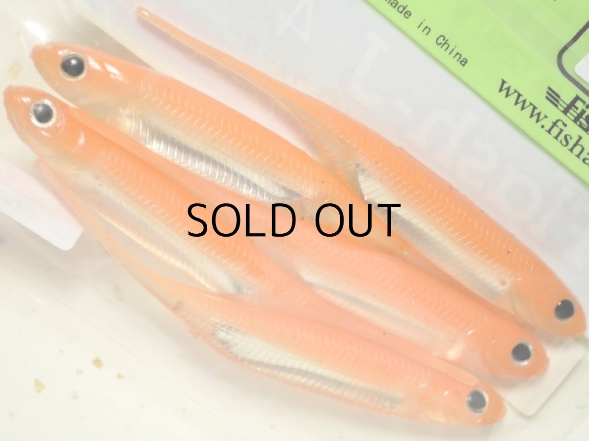 画像2: フィッシュアロー フラッシュJ 4”SW:#136 ルミノーバオレンジ/シルバー【ネコポス配送可】 (2)