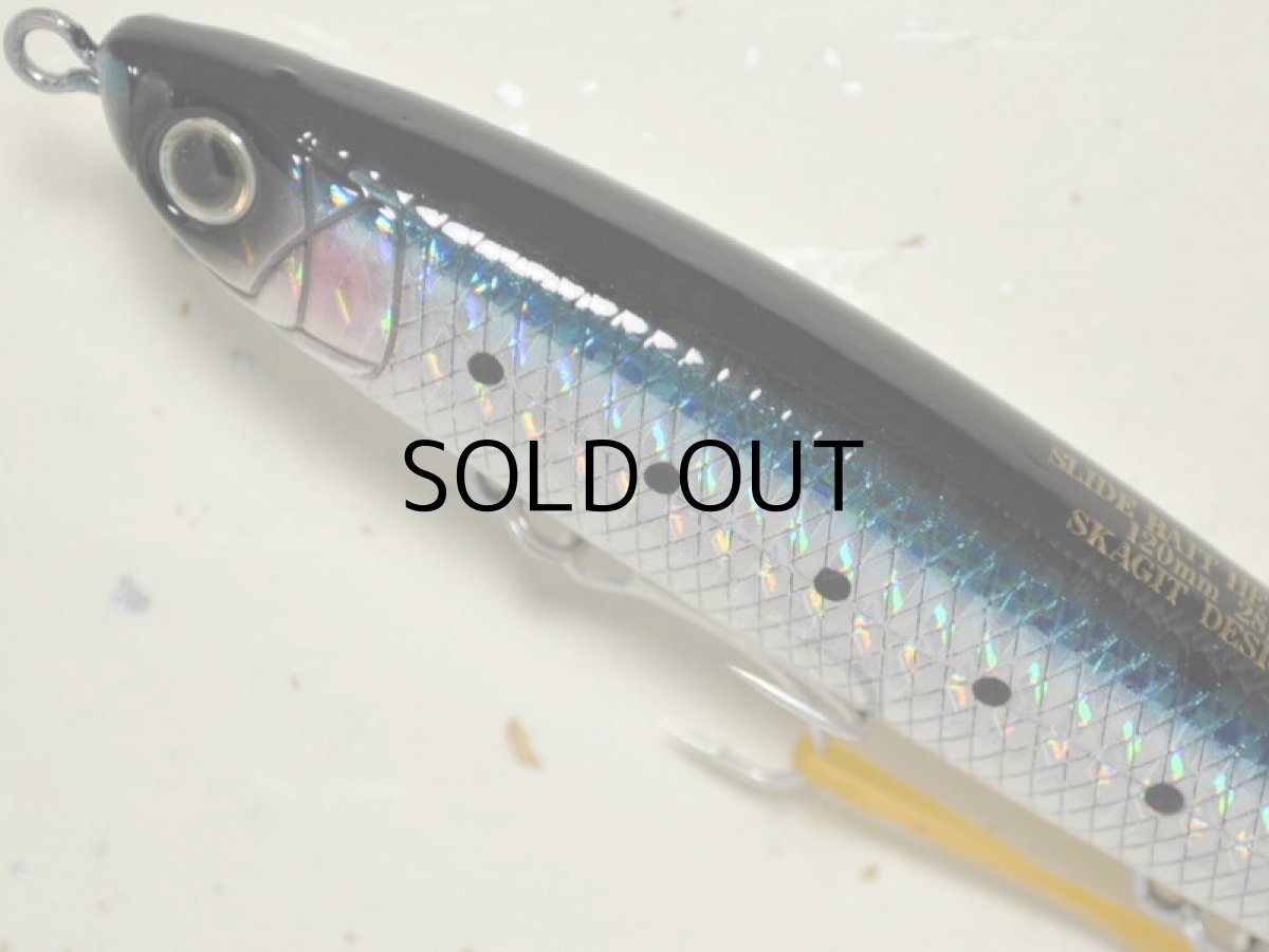 画像2: スカジットデザインズ スライドベイトヘビーワン120mm 28g：マイワシ_縦ホロ■ネコポス対象外■ (2)