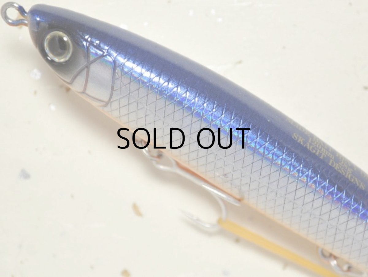 画像2: スカジットデザインズ スライドベイトヘビーワン120mm 28g：メタルブルー_レーザーホロ■ネコポス対象外■ (2)
