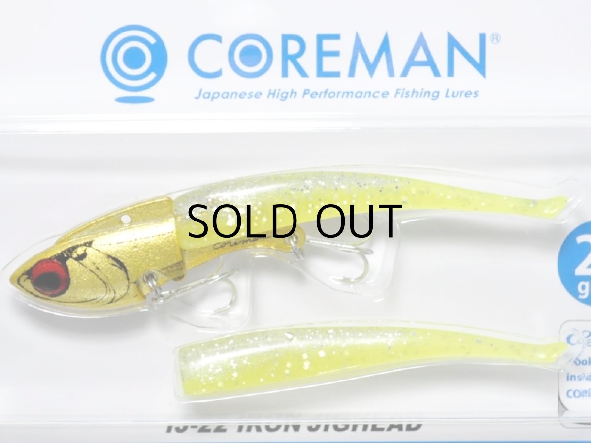 画像1: コアマン IJ-22 アイアンジグヘッド：＃007 GH/チャートバック【ネコポス配送可】 (1)