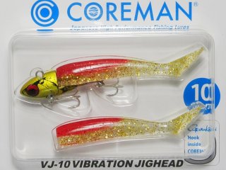コアマン VJ-10 バイブレーションジグヘッド：＃067 LH/ライムチャート